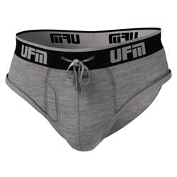gray bamboo briefs front