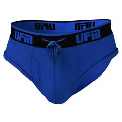 UFM Underwear for Men Royal Blue Polyester Brief Front View 250 28-30 (Hidden)