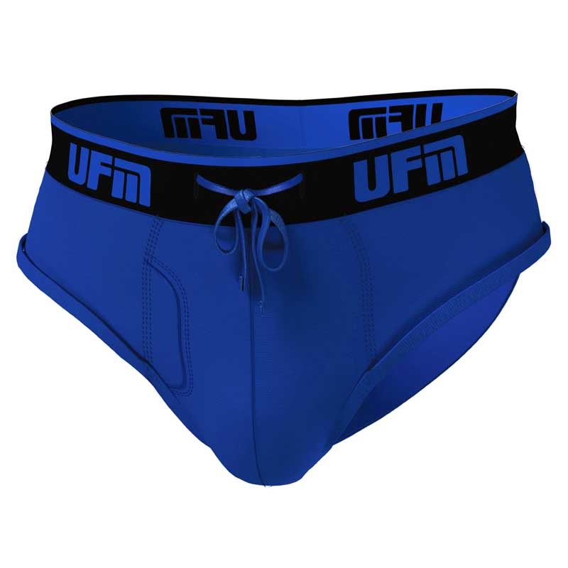 UFM Underwear for Men Royal Blue Polyester Brief Front View 800 28-30