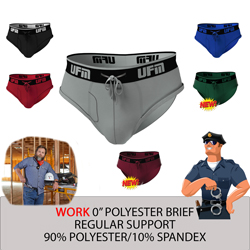 Parent UFM Underwear for Men Work Polyester 0 inch Brief Multi 250 Hidden