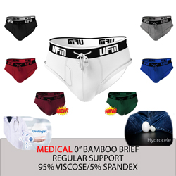 Parent UFM Underwear for Men Medical Bamboo 0 inch Brief Multi 250 Hidden