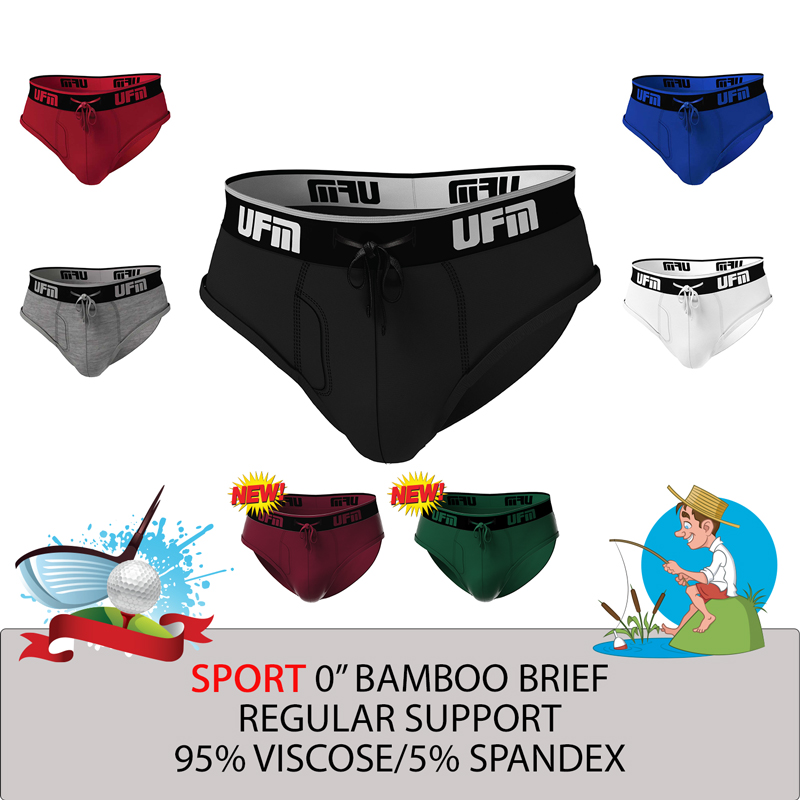 Briefs Viscose(Bamboo)-Spandex Golf REG Support Underwear for Men