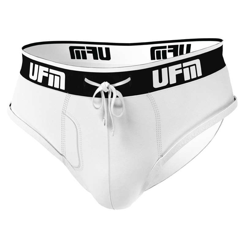 UFM Underwear for Men White Bamboo Brief Front View 800 32-34