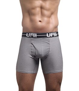 Grey Boxer Brief Close Front View Old