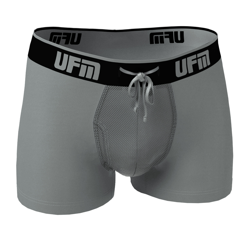 Parent UFM Underwear for Men Everyday Polyester 3 inch Trunk Gray 800