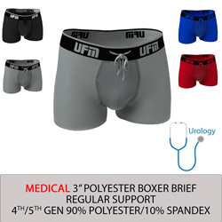 Parent UFM Underwear for Men Medical Polyester 3 inch Trunk Multi 250 Hidden
