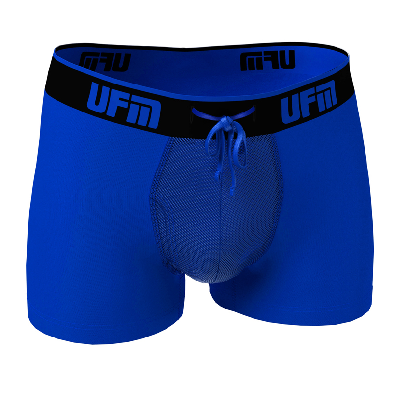 Parent UFM Underwear for Men Sport Polyester 3 inch Trunk Blue 800