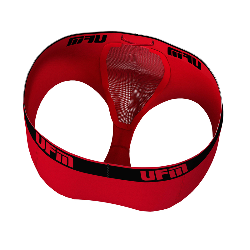 Parent UFM Underwear for Men Work Polyester 3 inch Trunk Red Inside 800