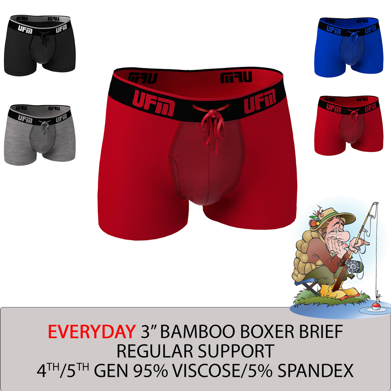 4 Pack BAMBOO COOL Men’s Underwear boxer briefs Soft Comfortable Bamboo Viscose Underwear Trunks 