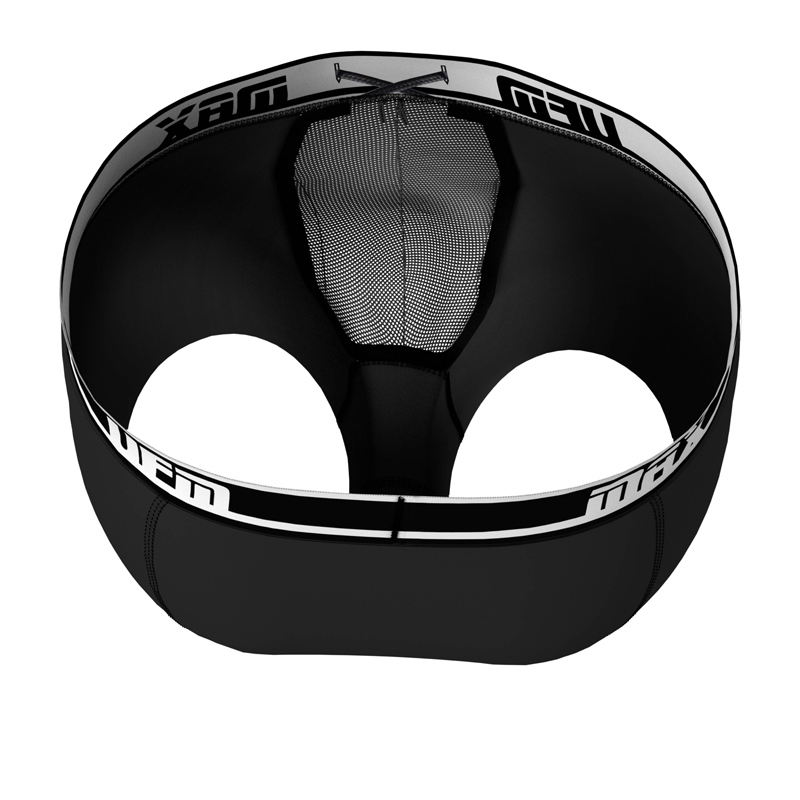 Parent UFM Underwear for Men Sport Polyester 6 inch Max Boxer Brief Black Inside 800