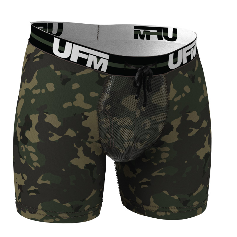 Parent UFM Underwear for Men Work Polyester 6 inch Boxer Brief Camo 800