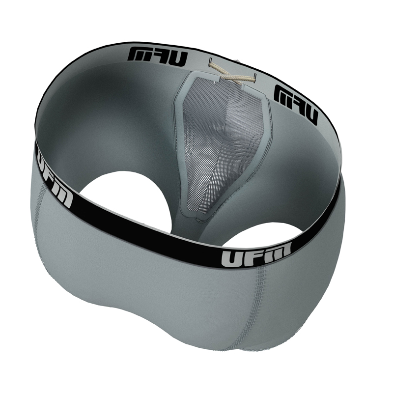 UFM Adjustable Support Boxer Brief 6 Polyester-Spandex REG Gray 28-30 (S)  - Env