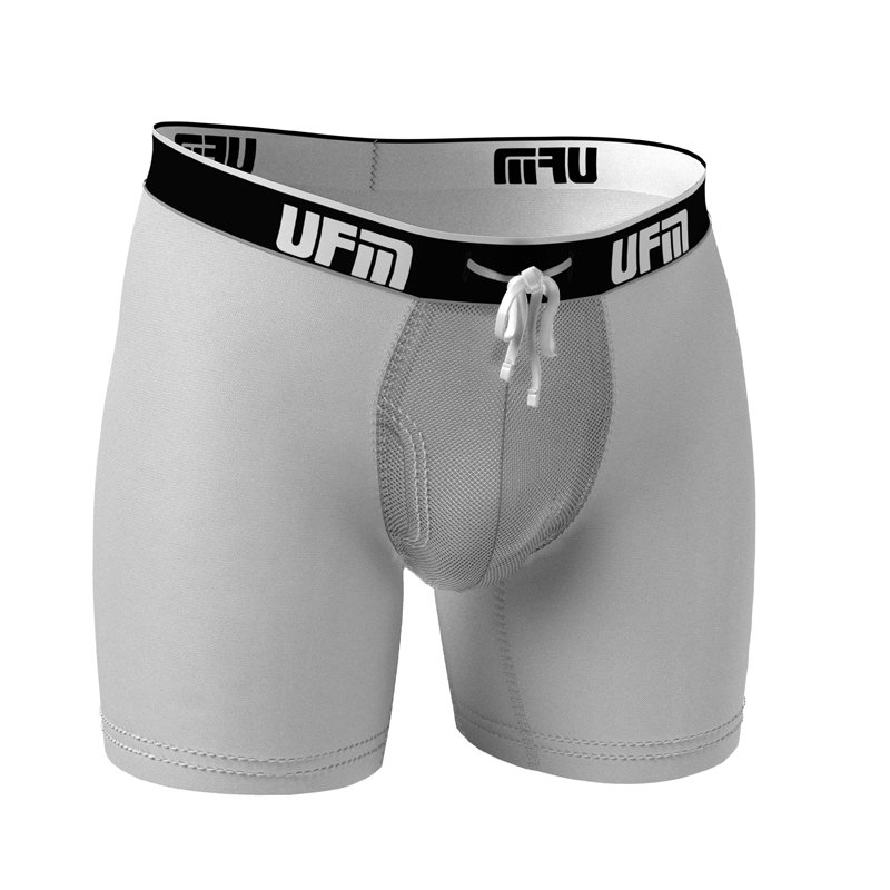 Parent UFM Underwear for Men Everyday Polyester 6 inch Boxer Brief White 800