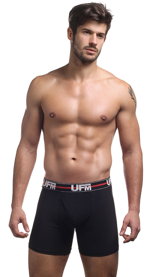 Black Boxer Brief Full Front View