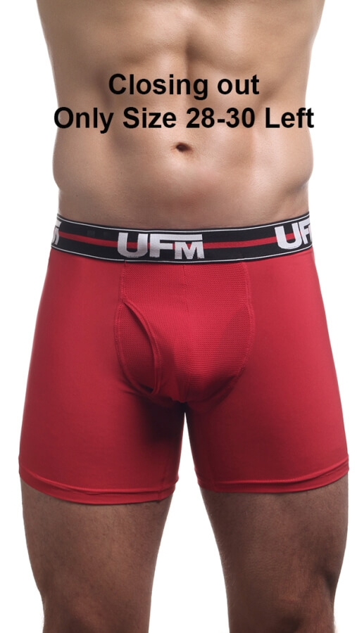 Red Boxer Brief Close Front View