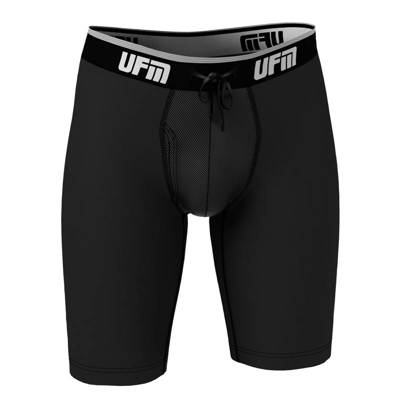 Parent UFM Underwear for Men Sport Bamboo 9 inch Boxer Brief Black 800