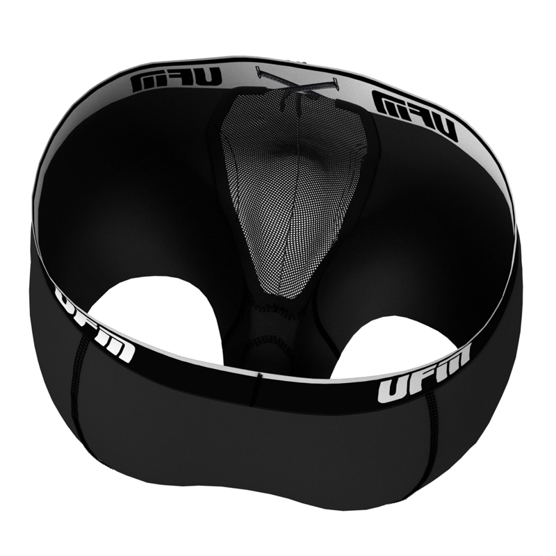 Parent UFM Underwear for Men Sport Polyester 9 inch Regular Boxer Brief Black Inside 800