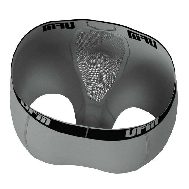 Parent UFM Underwear for Men Medical Polyester 9 inch Regular Boxer Brief Gray Inside 800