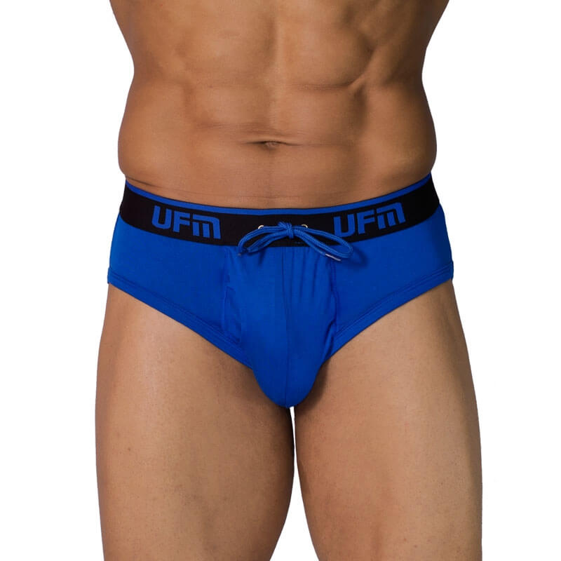 royal blue bamboo briefs front